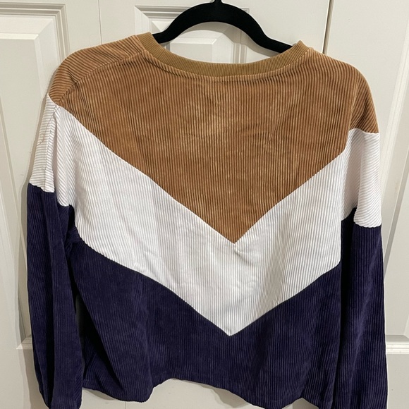 colorblock ribbed crewneck - Picture 2 of 3